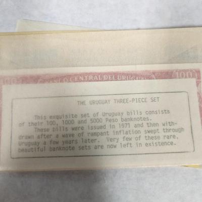 Foreign Banknotes Philippine Guerilla Uganda Uruguay Paraguay Yugoslavia Japanese/Philippine Lot I