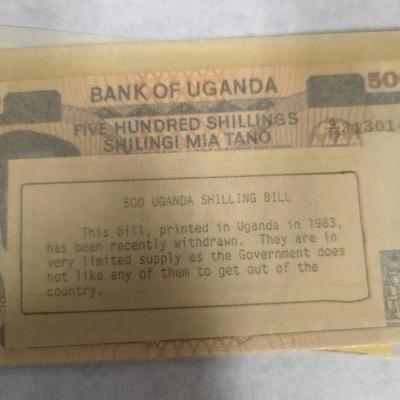 Foreign Banknotes Philippine Guerilla Uganda Uruguay Paraguay Yugoslavia Japanese/Philippine Lot I