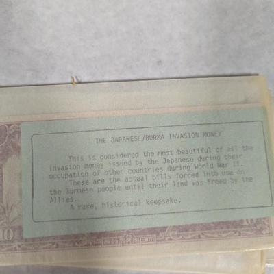 Foreign Banknotes Uruguay Japanese Biafra Laos Yugoslavia ST. Helena Great Britain Japanese/Burma Lot H