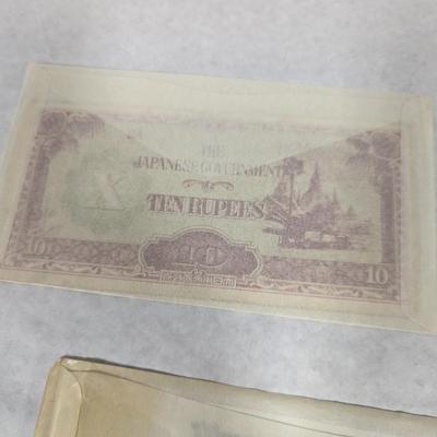 Foreign Banknotes Bulgarian Japanese/Burma Laos Lot F