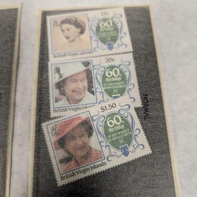 Queen Elizabeth British Virgin Island Stamps