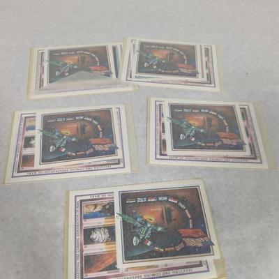 Set Of 5 - Saluting The Coming Exploration Of Mars Stamps