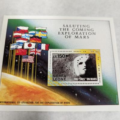 Set Of 3 - Saluting The Coming Exploration Of Mars Stamps