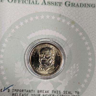 John Quincy Adams Gold Dollar Never Circulated