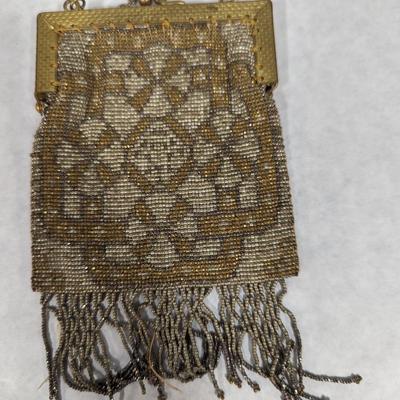 Vintage Made In France Flapper Beaded Purse