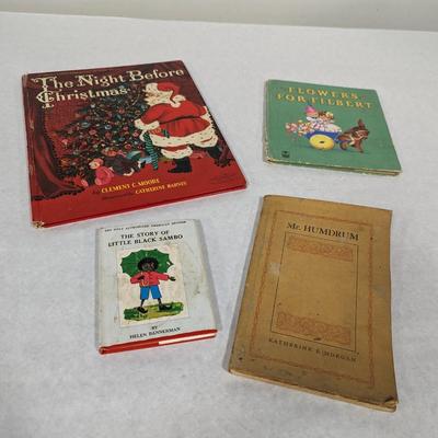 Vintage Books The Story Of Little Black Sambo Flowers For Filbert