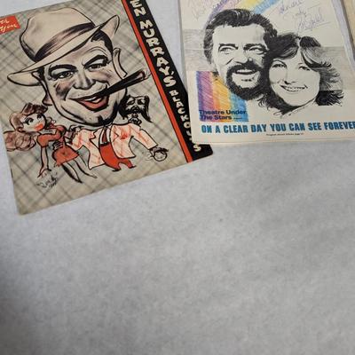Vintage Broadway Show Bills Includes Grand Illusions and Paint Your Wagon