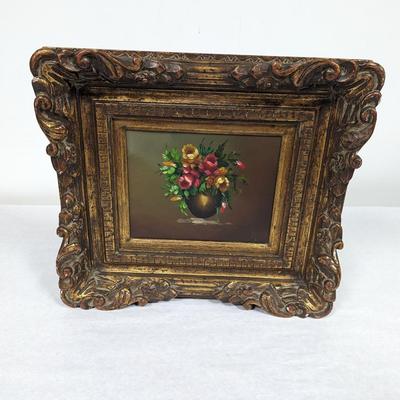 Vintage Painting With Ornate Frame