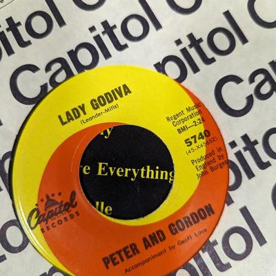 Variety Of 45 Records Several Different Artists