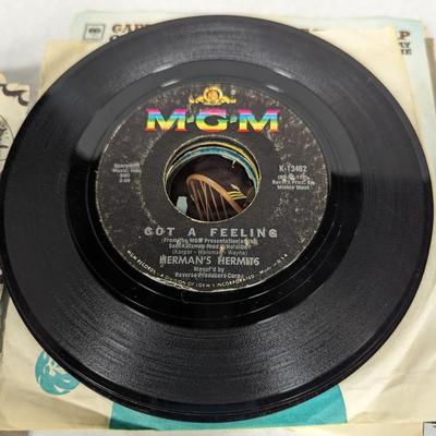 Variety Of 45 Records Several Different Artists