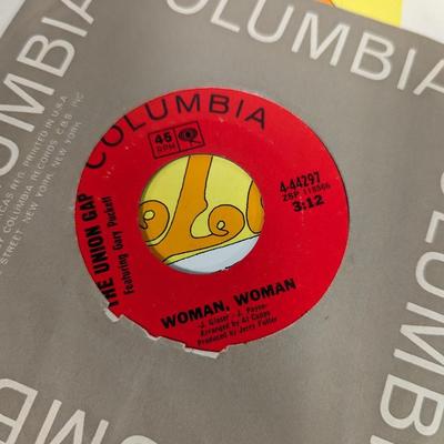 Variety Of 45 Records Several Different Artists