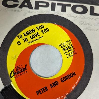 Variety Of 45 Records Several Different Artists