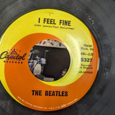 Beatles 'She's a Woman' 45 Record Capitol Label
