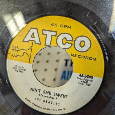 Beatles "Ain't She Sweet" 45 Record ATCO Label