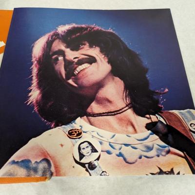 Vintage George Harrison Vinyl Albums 'Extra Texture' and 'Living in the Material World'