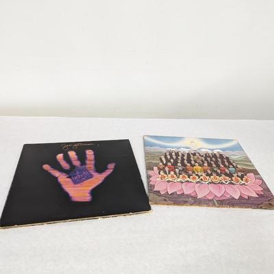 Vintage George Harrison Vinyl Albums 'Darkhorse' and 'Living in the Material World'