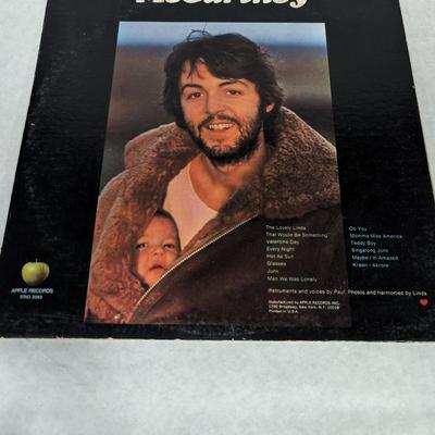 Paul McCartney Set of Three Vintage Records 'Band on the Run' 'Tug of War'