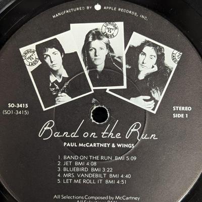 Paul McCartney Set of Three Vintage Records 'Band on the Run' 'Tug of War'