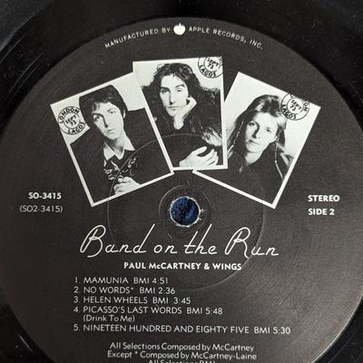 Paul McCartney Set of Three Vintage Records 'Band on the Run' 'Tug of War'