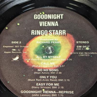 Vintage Ringo Starr Set of Three Records 'Ringo' Beaucoups of Blues' Good Night Vienna'