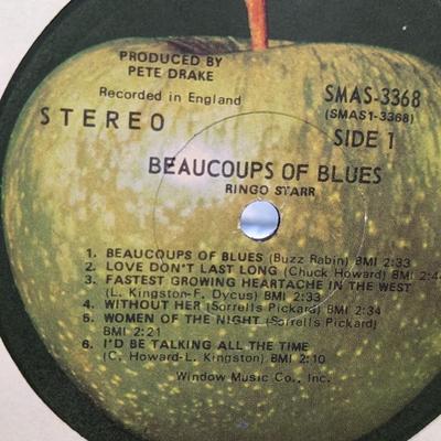 Vintage Ringo Starr Set of Three Records 'Ringo' Beaucoups of Blues' Good Night Vienna'