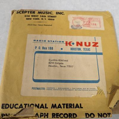 1964 Beatles Interview by Buddy McGregor KNUZ Radio 45 Vinyl Record with Original Mailing Envelope