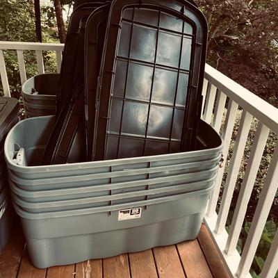 Rugged Tote 50 Gallon Plastic Storage Bins (D-MG)