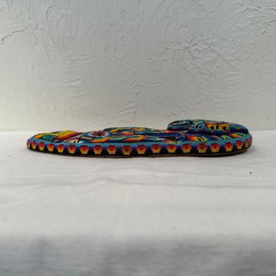 MEXICAN HANDCRAFTED BEADED HUICHOL MASK