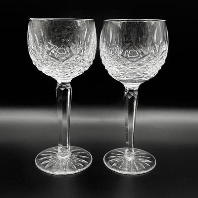 WATERFORD ~ Kenmare ~ Pair (2) Hock Wine Glasses