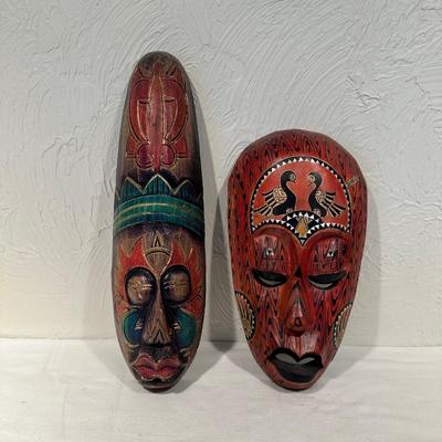 HAND CARVED AND PAINTED MASKS