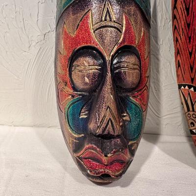 HAND CARVED AND PAINTED MASKS