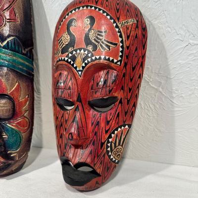HAND CARVED AND PAINTED MASKS