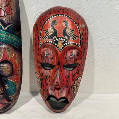 HAND CARVED AND PAINTED MASKS