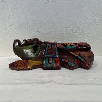 WOODEN HAND CARVED MASK