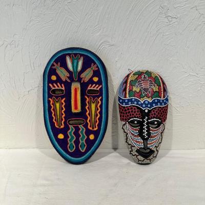 DETAILED, HANDCRAFTED WOODEN MASKS