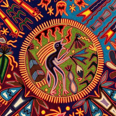 MEXICAN HUICHOL YARN PAINT ART
