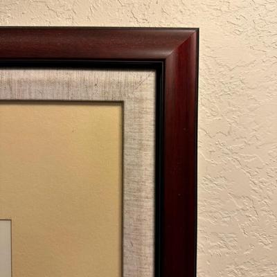FRAMED ABSTRACT WATERCOLOR