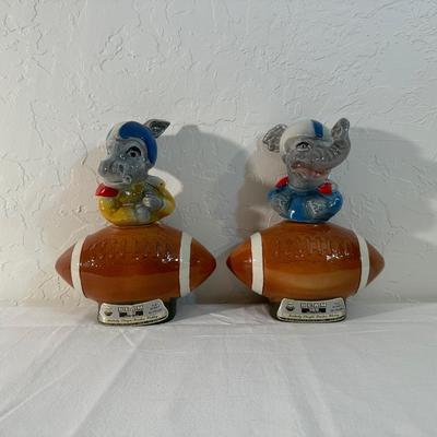 JIM BEAM ELEPHANT AND DONKEY WITH FOOTBALLS