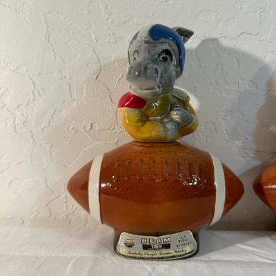 JIM BEAM ELEPHANT AND DONKEY WITH FOOTBALLS