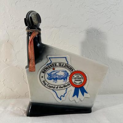 FULL JIM BEAM "THE ANTIQUE TRADER" DECANTER
