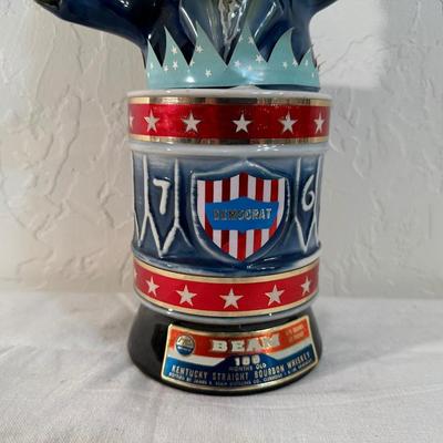 FULL 1976 JIM BEAM DEMOCRAT DONKEY DECANTER