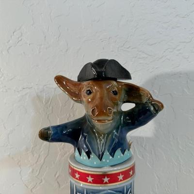 FULL 1976 JIM BEAM DEMOCRAT DONKEY DECANTER