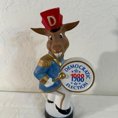 FULL 1988 JIM BEAM DEMOCRATIC ELECTION SEALED DECANTER