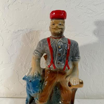 JIM BEAM 1970 PAUL BUNYAN AND BABE DECANTER