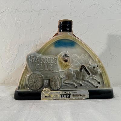 1969 JIM BEAM HAROLD'S CLUB FULL DECANTER