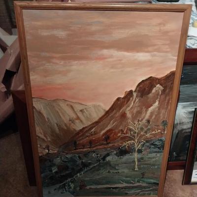 FRAMED OIL PAINTING