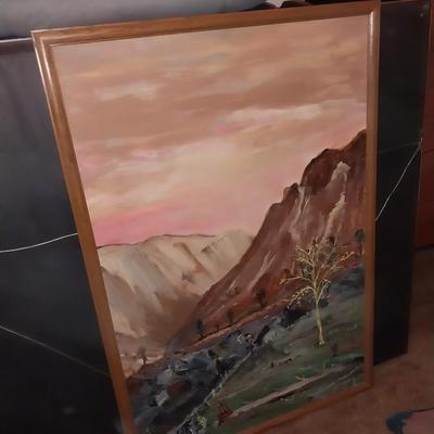 FRAMED OIL PAINTING