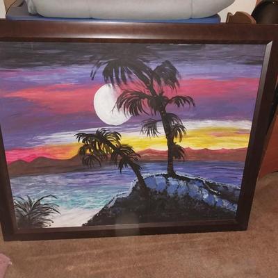 FRAMED OIL PAINTING