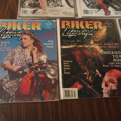 VINTAGE BIKER AND EASY RIDER MAGAZINES