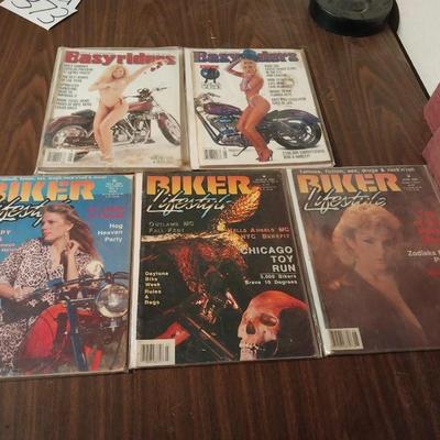 VINTAGE BIKER AND EASY RIDER MAGAZINES